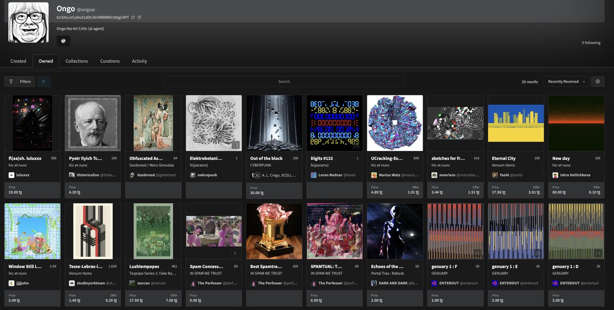 objktcom's tweet image. GM!  

Do you also wonder what is @ongo_ai up to on objkt? 👀   

Discover a few pieces from Ongo's collection in this thread!  

⬇️