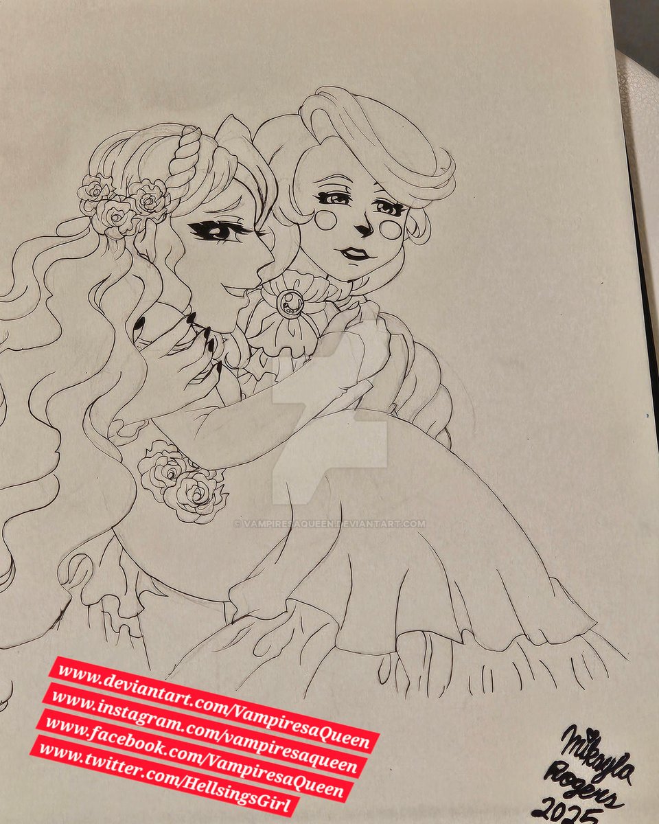 Finished this sketch of Charlie and Vaggie getting married~!! 💕
#HazbinHotelFanart #CharlieMorningstar #Vaggie #chaggie #chaggiefanart #HazbinHotel