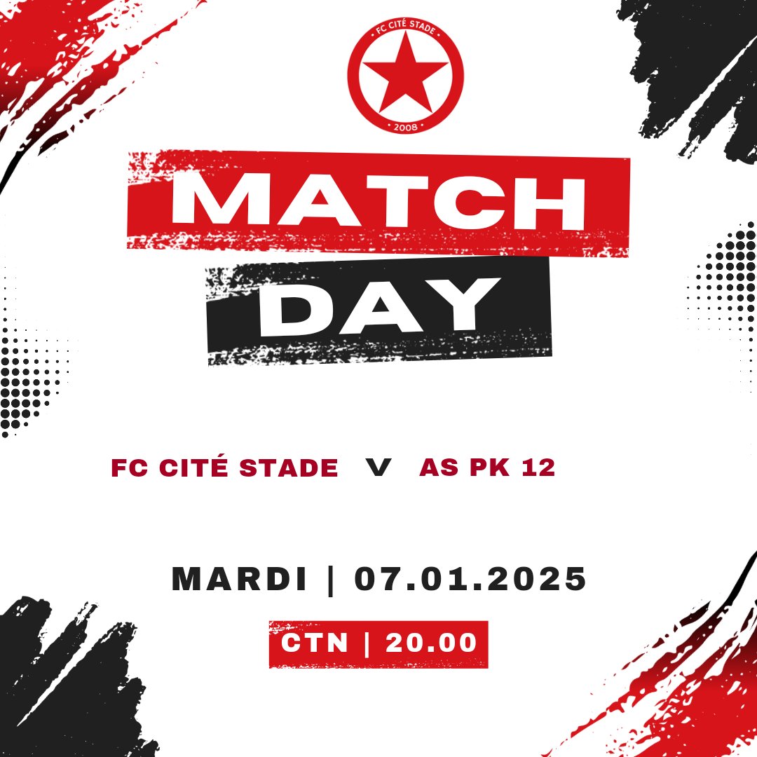 🔴⚪️ Aujourd’hui à 20h, au CTN, notre équipe, affrontera l’AS PK12 pour le compte de la sixième journée. 

🏟️ Rendez-vous au stade pour continuer sur notre lancée. 

Allez l’Étoile Rouge 🔥👊🏿