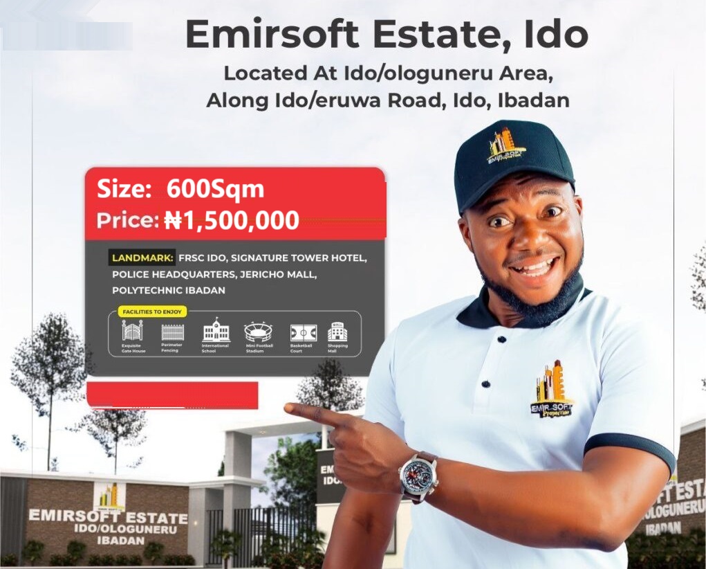 Land for-Sale Ido Ibadan Oyo | Emir Soft Estate Ido nigeriapropertymarketplace.com.ng/property/land/… 
#landinibadan
#landforsale
#properyinidoeruwaroad
#emirsoft
#emirsoftestate
#landinido