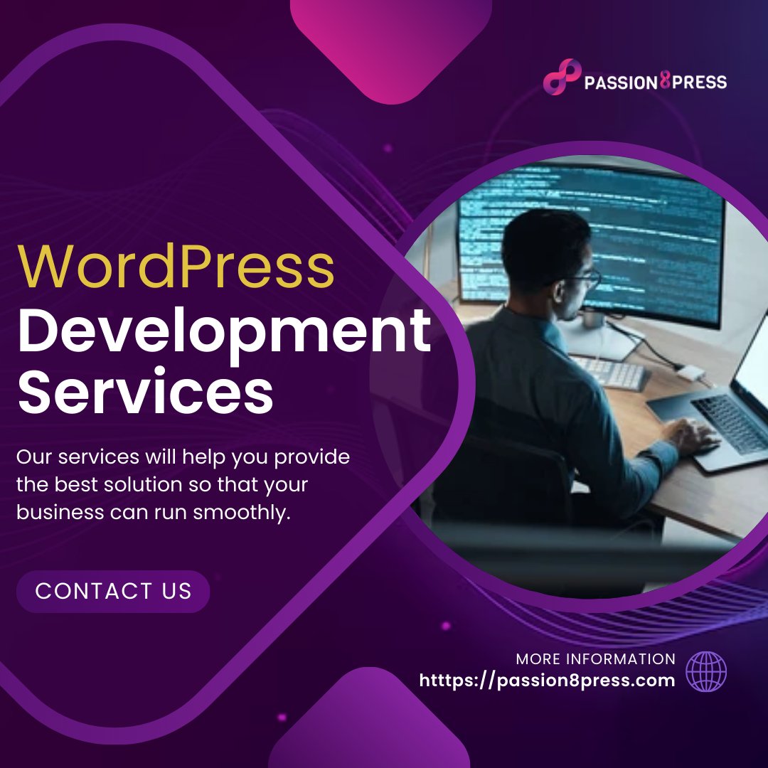 Passion8pressS's tweet image. Looking to build a website that delivers? @Passion8pressS  builds WordPress sites designed to convert visitors into customers. Ready to take the next step? 💻✨

Visit passion8press.com now💫

#WordPressDevelopmentServices #Passion8Press  #HireWordPressDevelopers #Trending