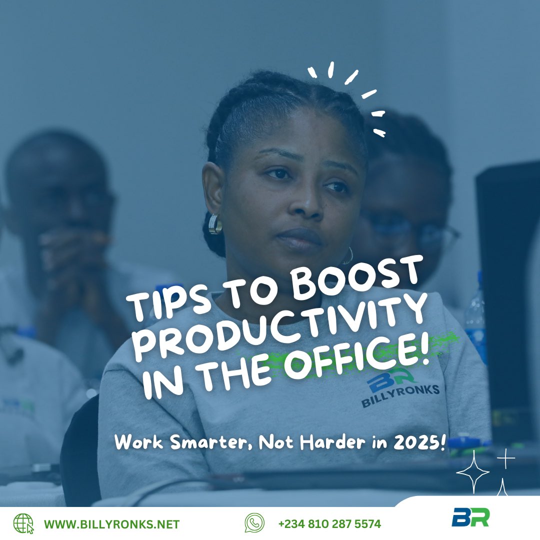 BillyronksLtd's tweet image. Start the year strong. Boost your productivity with these simple steps.

It’s the little habits that make a BIG difference. What’s your go-to office tip? Share in the comments and inspire someone today.

#OfficeHacks #WorkSmarterNotHarder #ProductivityTips