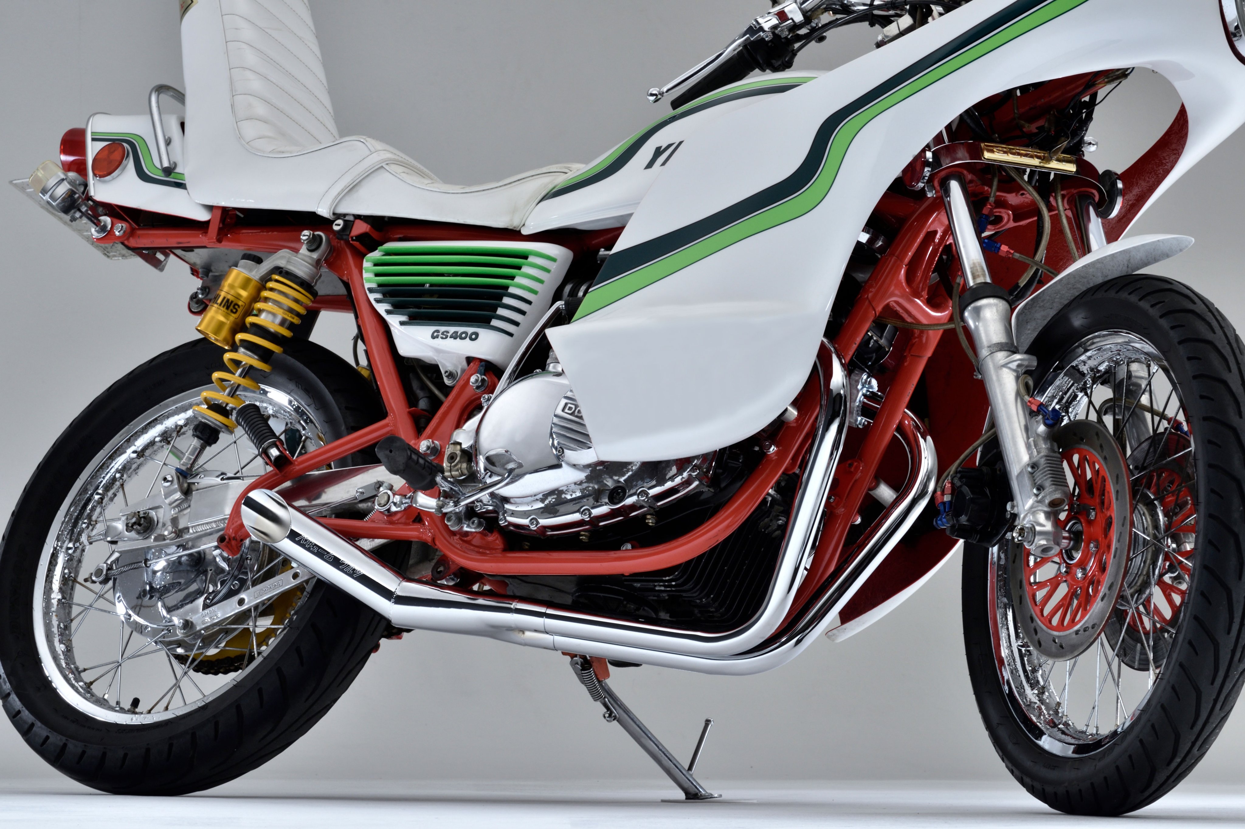 CBX400F ワルツ機械曲げマフラー メッキ / パステルロード