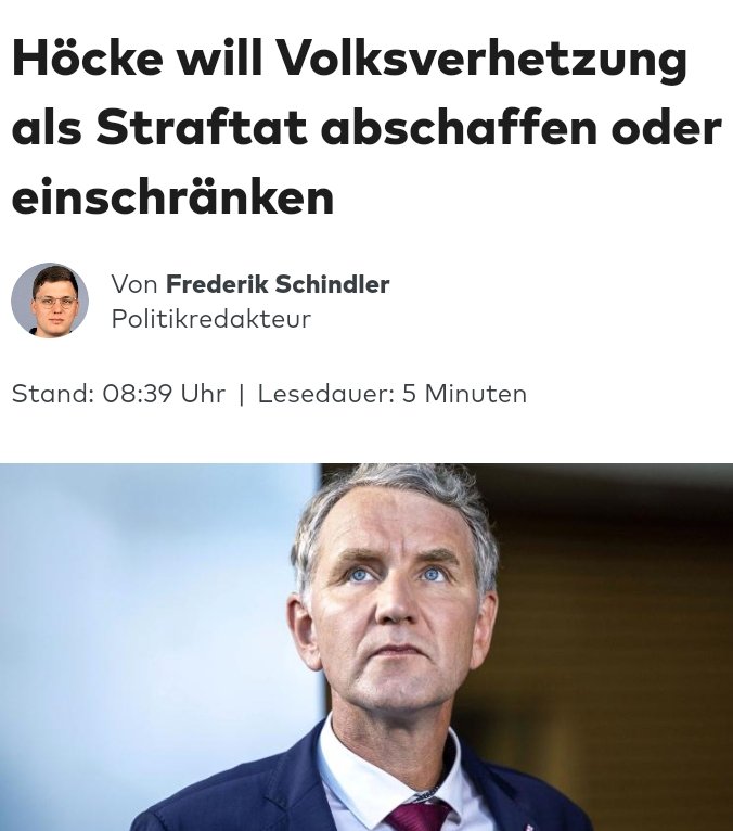 Anonymous00708's tweet image. Klar! Bankräuber würden halt auch gerne den Straftatbestand Diebstahl einschränken!
#fckafd #OpAfD #Kickl  welt.de/politik/deutsc…