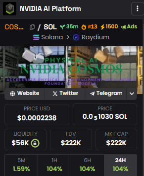 $COSMOS

CA: DqbpXnwXkub9Gm8ck6xNpfNiUvDorvdKLDrvyaqrpump

1500 Boost on 

#13 Dexscreen 

5 trending Paid 

More and More Marketing coming. Buy before Americans wake up

dexscreener.com/solana/4mfufic…