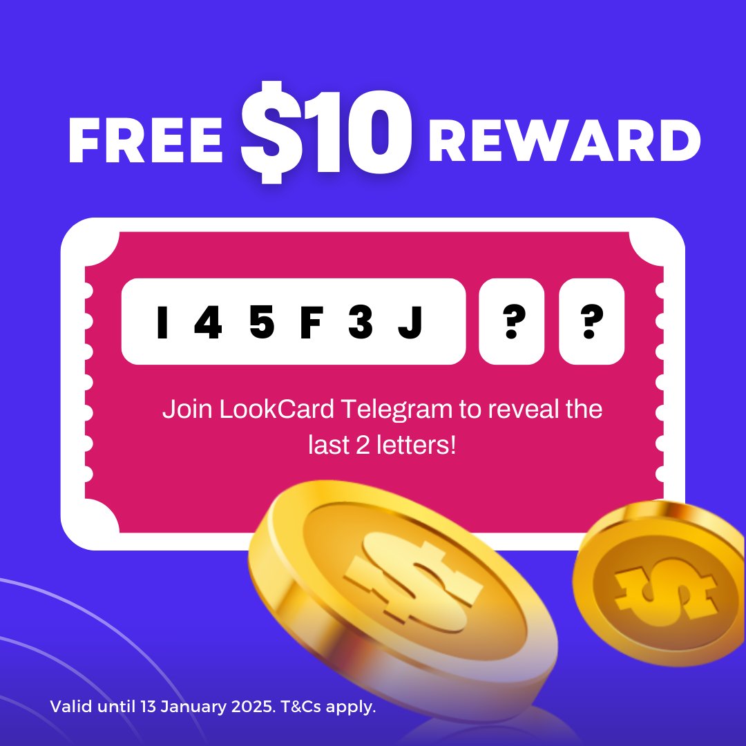 EDNS Domains (@ednsdomains) on Twitter photo 🚨FREE USD10–This Week Only!
We’ve teamed up with <a href="/LookCard_io/">LOOKCARD.IO</a> to bring you an exclusive #crypto rewards!💳 Sign up & activate ur LookCard+ with a special code to claim $10 reward instantly! 💸
Want the FREE code? Join LookCard Community & secure now: t.me/lookcardhub 🚨FREE USD10–This Week Only!
We’ve teamed up with <a href="/LookCard_io/">LOOKCARD.IO</a> to bring you an exclusive #crypto rewards!💳 Sign up & activate ur LookCard+ with a special code to claim $10 reward instantly! 💸
Want the FREE code? Join LookCard Community & secure now: t.me/lookcardhub