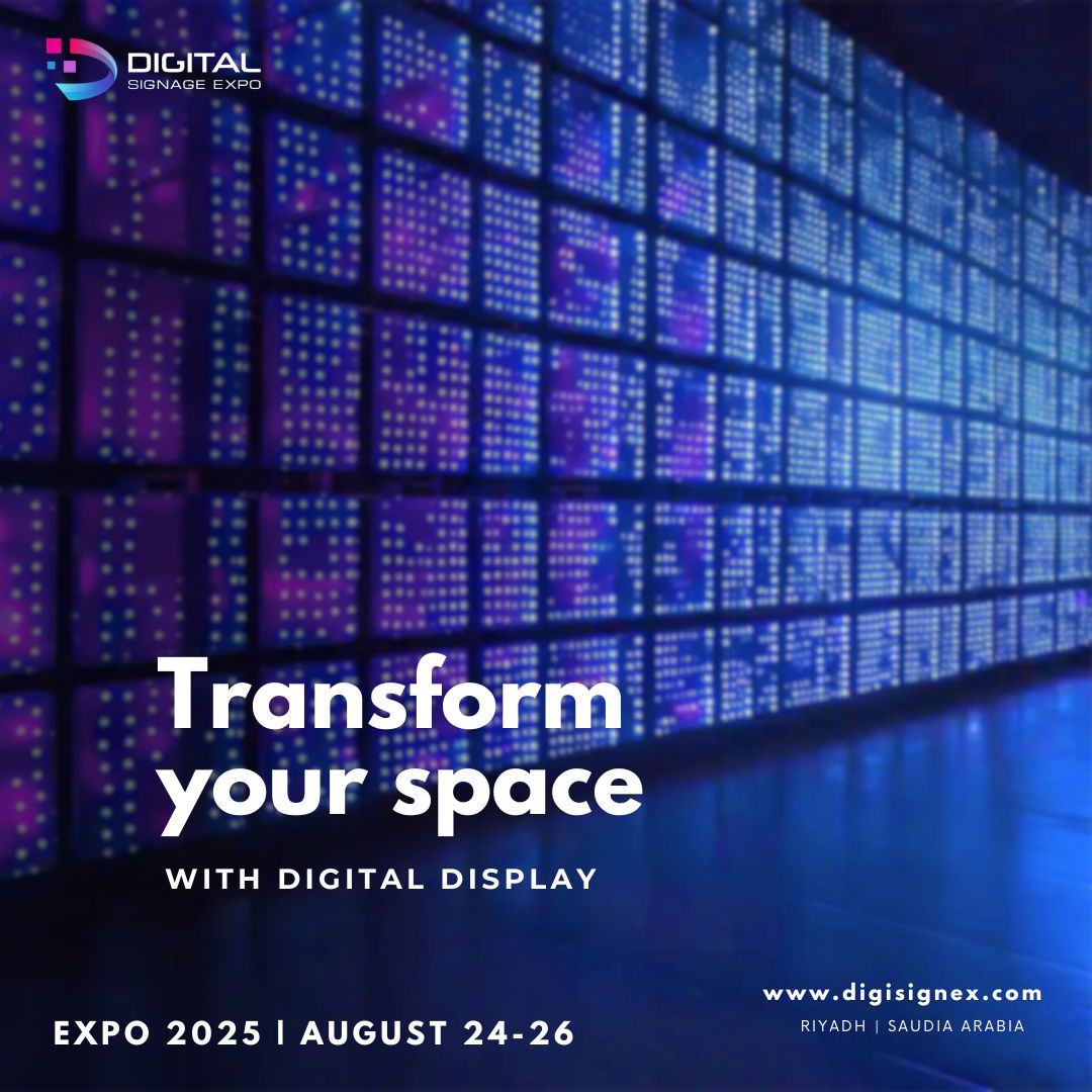 DigiSignEx's tweet photo. At #DSERiyadh, discover how digital signage can turn ordinary spaces into dynamic, engaging experiences. Whether you're looking to boost customer engagement, streamline communication, or create immersive brand experiences.
#DigitalSignageExpo #Riyadh https://t.co/AUGMSIlMHr