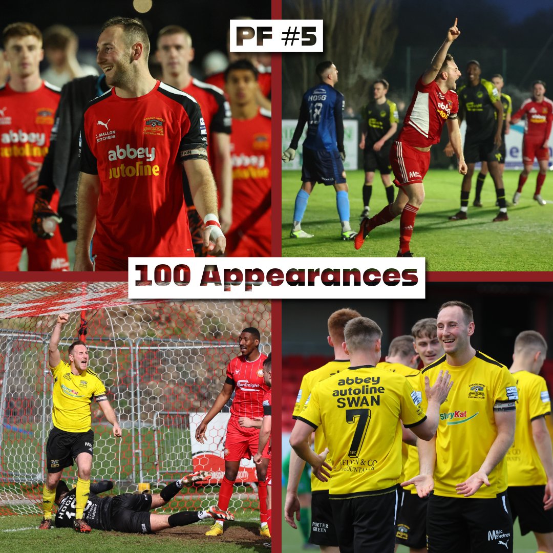 1️⃣0️⃣0️⃣ 𝗔𝗽𝗽𝗲𝗮𝗿𝗮𝗻𝗰𝗲𝘀

Saturday's Irish Cup victory marked Paul Finnegan's 100th appearance for the club. 👏🏻

Finno joined the club in Summer '22 and has been a real rock in defence. He has contributed 7 goals and 9 assists over the past 2 and a half seasons. 💪🏻

🔴⚪⚽