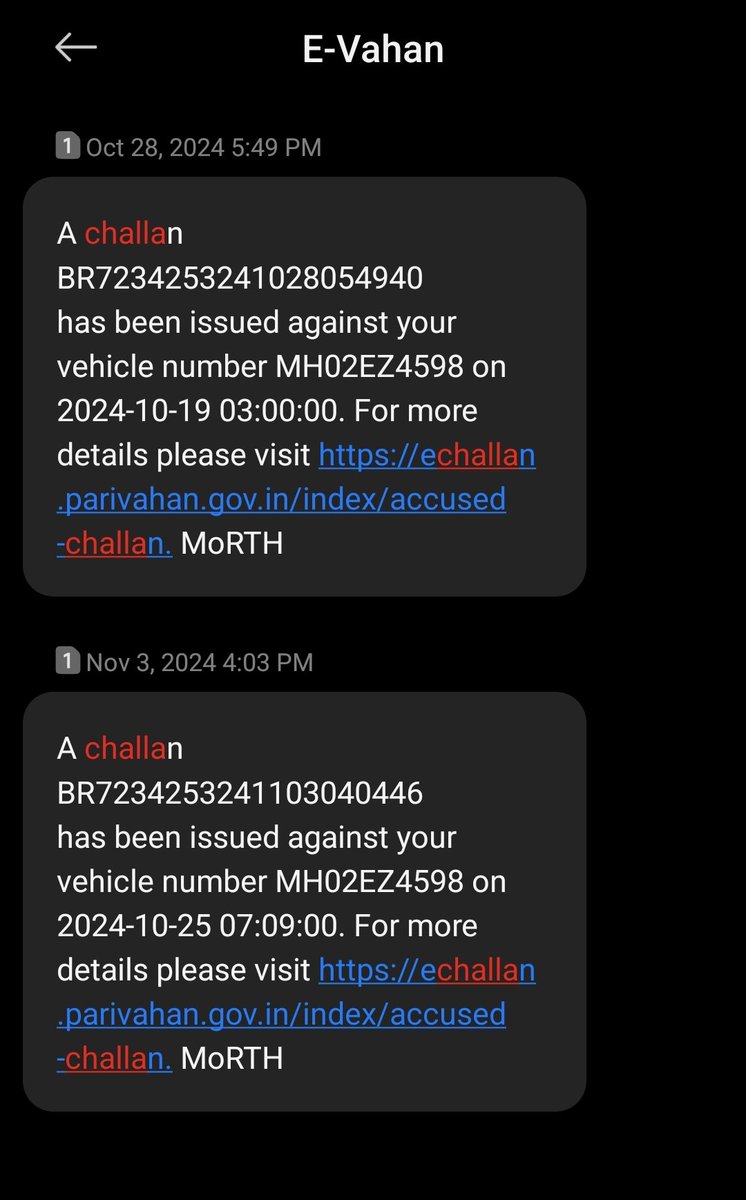 CKSquare's tweet photo. @EchallanI My vehicle MH02EZ4598 has been slapped with an e-challan twice for the same offence. Interestingly, the second challan is issued before I was intimated for the first challan. Unless I am intimated how would I rectify it, and before that one more challan. Why so? https://t.co/hq4IAawNvt