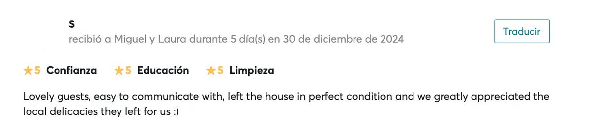 Mola que tu anfitrión en Londres te valore de forma tan positiva y deje este tipo de comentarios sobre tu reciente estancia en su casa. Seguimos acumulando experiencias en esto del intercambio de casas con <a href="/HomeExchangeES/">HomeExchange ES</a>, ¡ya son 24! #viajes #viajar