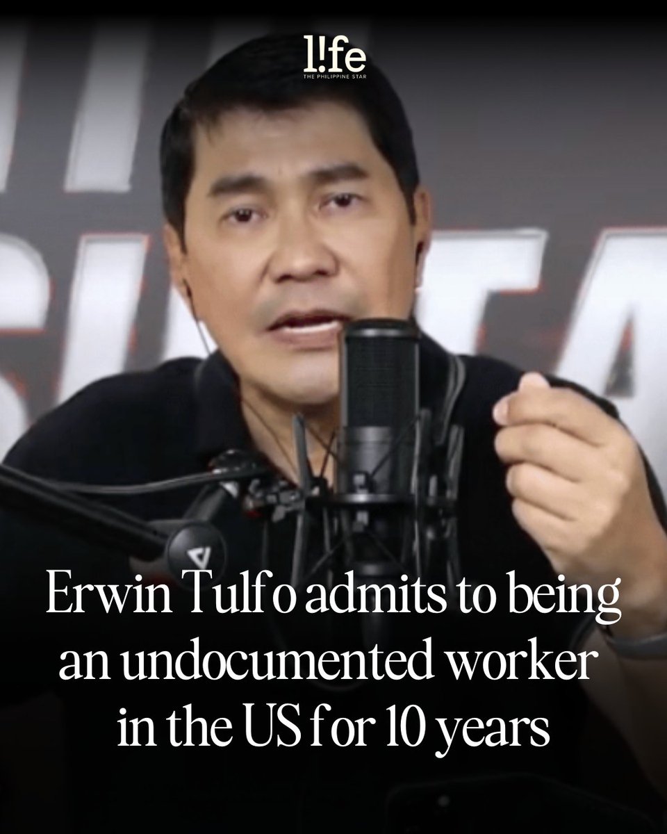 philstarlife's tweet photo. House Deputy Majority Leader Rep. Erwin Tulfo admitted that he was once an undocumented worker, or TNT (tago nang tago), in the United States for 10 years. READ: https://t.co/d9bYND31d2 https://t.co/NfJWAVw0wT