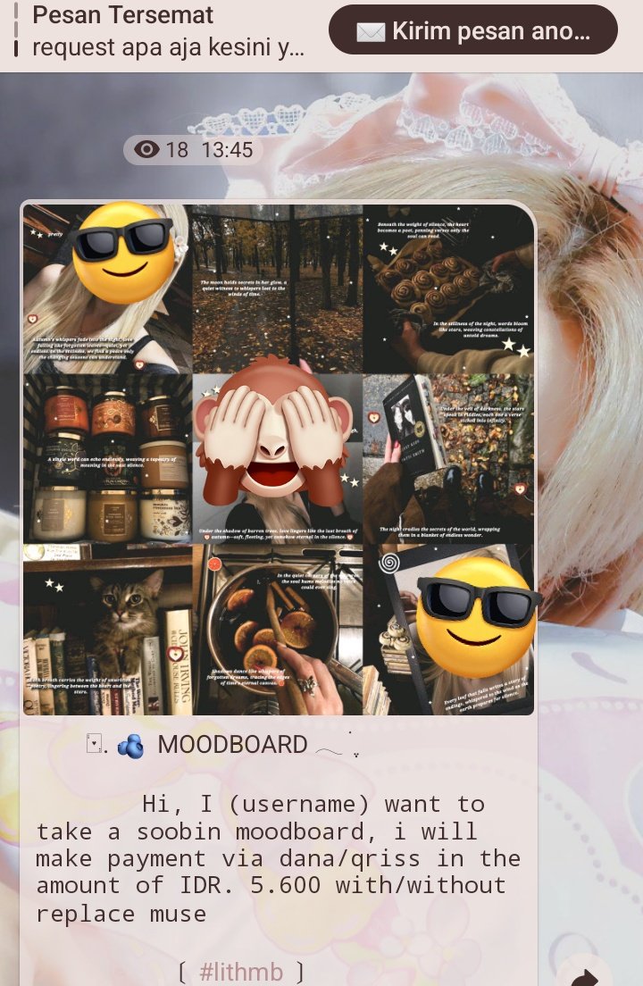 ada yg jual moodboard muka adeknya jeonghan, bukannya adeknya jeonghan gak berkenan di jadiin muse rp dan di post ke publik???