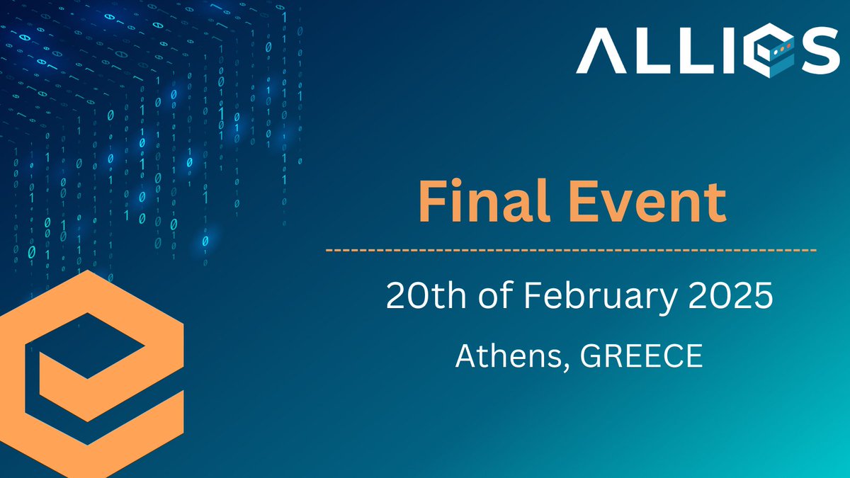 🌐 Shape the Future of Online Safety

📅 When? 20th February 2025
📍 Where? President Hotel Athens, Greece

👉 Register here ec.europa.eu/eusurvey/runne…
#ALLIESProject #CounterTerrorism #EUProjects