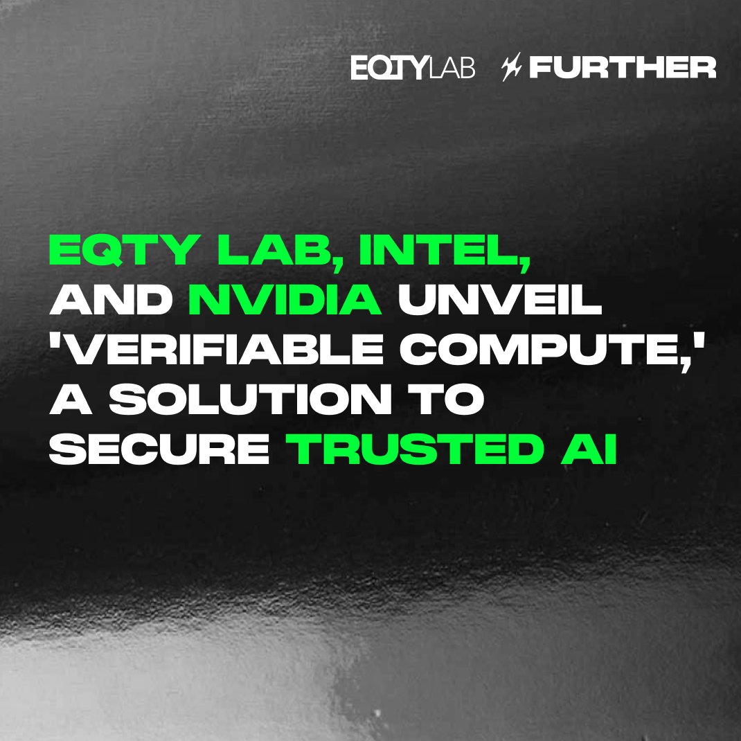 Our portfolio company <a href="/EQTYLab/">EQTY Lab</a>, in collaboration with <a href="/intel/">Intel</a> and <a href="/nvidia/">NVIDIA</a>, has lately announced the release of the Verifiable Compute AI framework, the first hardware-based solution to govern and audit AI workflows. #VerifiableCompute represents a significant leap forward in