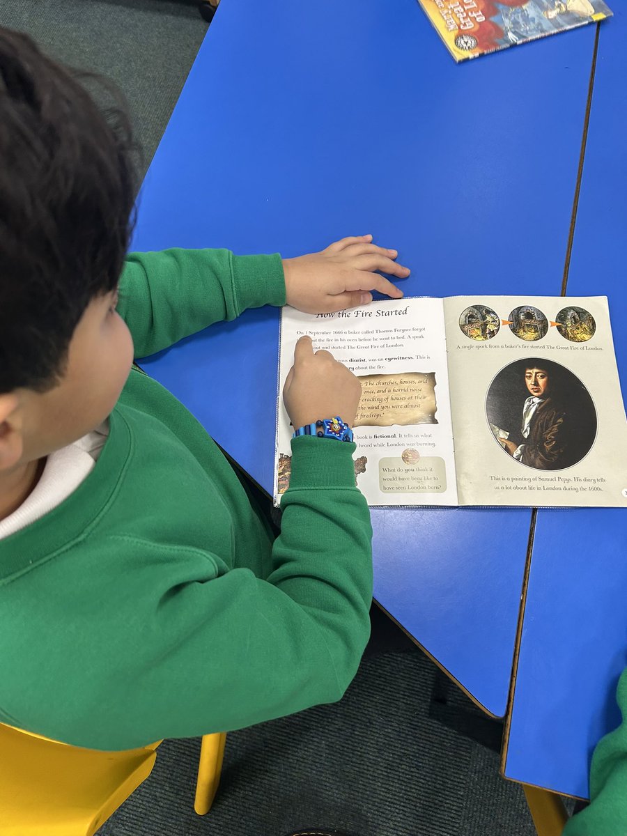 We are starting our morning exploring the new library loans box that has arrived! Can you find a new fact about the Great Fire of London or materials? #BeaumontHistory #BeaumontScience <a href="/BeaumontYear2/">BeaumontYear2</a>