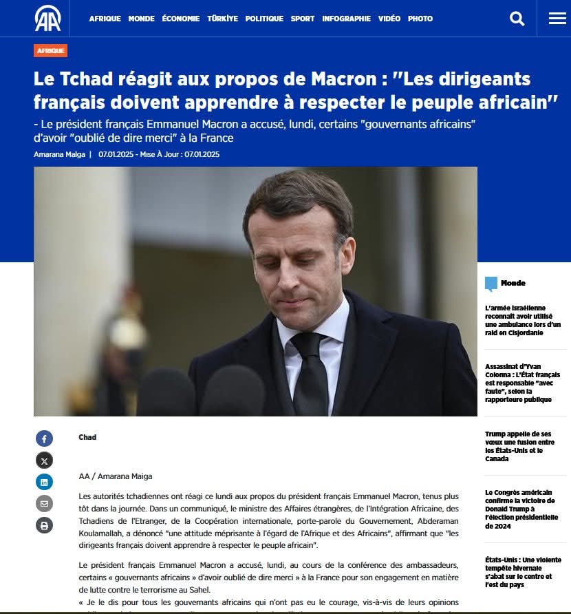 Monsieur <a href="/EmmanuelMacron/">Emmanuel Macron</a>, il serait temps d'apprendre la psychologie de la communication. Vos récentes déclarations mettent le Bénin dans une position délicate et, involontairement, renforcent la popularité du général Tiani. La .#BeninCulture #Niger #AESinfo