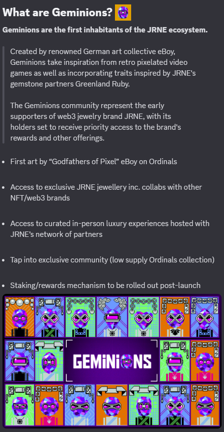 What are <a href="/GeminionsBTC/">Geminions</a>  ?

Excited to see what it is all about!