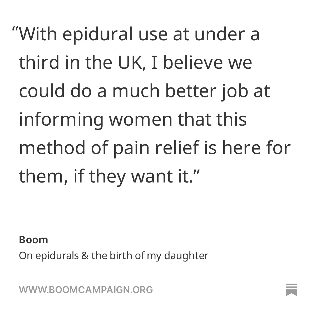 On Christmas Day, I gave birth to my daughter almost entirely without pain. That's because I had an epidural.

But I've been surprised to learn that I'm in the minority of UK mothers by choosing this pain relief method (the most effective). 1/3