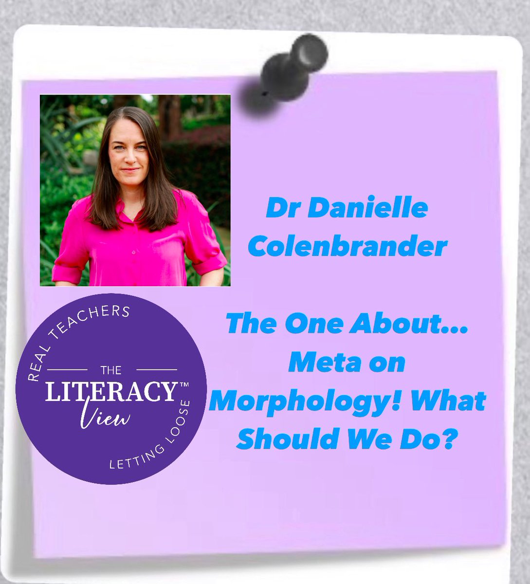 High Five Literacy (@faithborkowsky) on Twitter photo ✨Brand New✨
The Literacy View 🎉🎉🎉
Meta on Morphology!
What should we do? 🧐
Episode 109
Dr. Danielle Colenbrander talks to us about the latest research‼️
Podcast: 🎧
podcasts.apple.com/us/podcast/the…
YouTube: 👀
youtu.be/3BkGD1YCcsE?si…
<a href="/BoksnerJudy/">Judy Boksner</a> ✨Brand New✨
The Literacy View 🎉🎉🎉
Meta on Morphology!
What should we do? 🧐
Episode 109
Dr. Danielle Colenbrander talks to us about the latest research‼️
Podcast: 🎧
podcasts.apple.com/us/podcast/the…
YouTube: 👀
youtu.be/3BkGD1YCcsE?si…
<a href="/BoksnerJudy/">Judy Boksner</a>