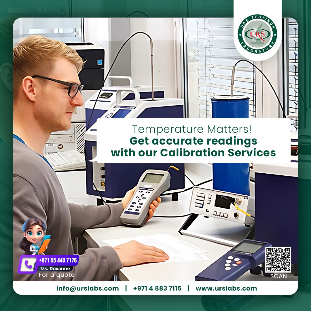UrsLaboratory's tweet image. At URS Lab, we specialize in Temperature Calibration services to ensure your equipment performs with precision, whether it’s for industrial processes, laboratories, or healthcare applications.
Call: +971 4 883 7115 / urslabs.com

#TemperatureCalibration #URSLabs #URS