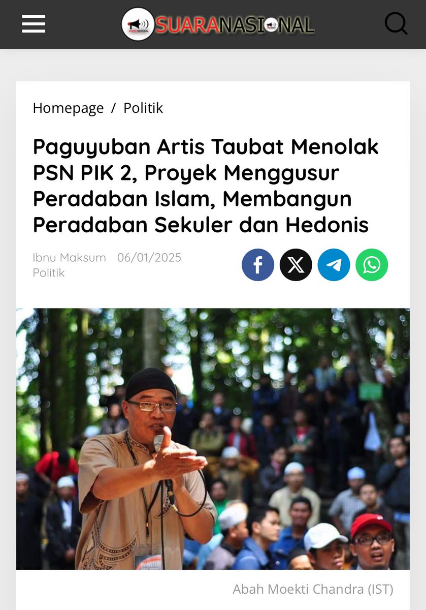 pakmul63's tweet image. Luar biasa paguyuban artis taubat tersentuh untuk ikut MENOLAK PSN PIK 2.

#batalkanPSNPIK2 
.