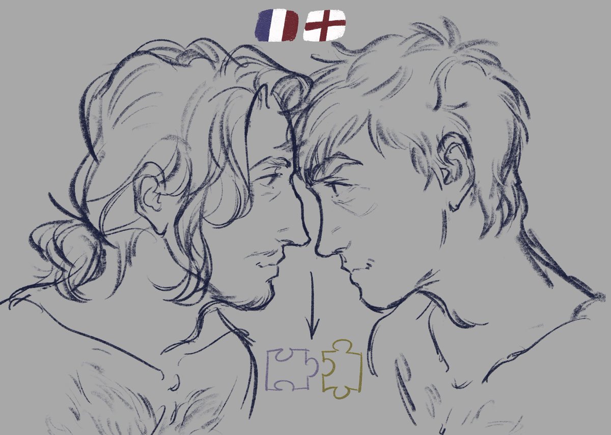 #hetalia #ヘタリア #fruk 
noses not quite fit for it bit they’re still cute