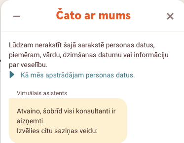 kad piekūst arī virtuālais asistents ;)