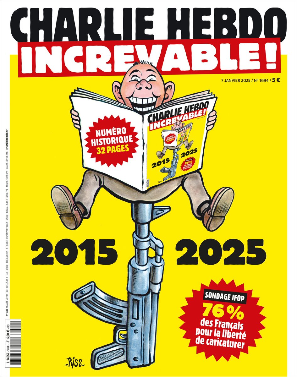 baronessedulac's tweet photo. Merci à @Charlie_Hebdo_ d’exister, de résister.
Merci à Charlie de ne jamais plier face l’islamisme.
Merci à Charlie d’avoir, malgré les fatwas, lancé un concours de caricatures sur Khamenei & ainsi montré au peuple iranien qu’il n’était pas seul.
#Je_suis_Charlie
#forevercharlie https://t.co/ZY3NhlcUKW