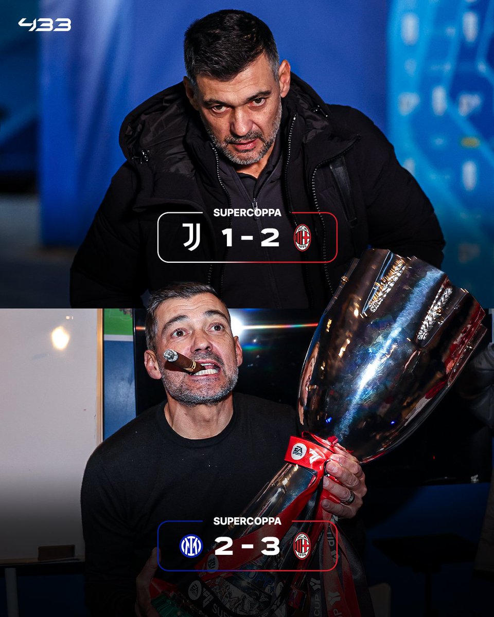 The coldest possible start as new Milan coach 🥶🏆