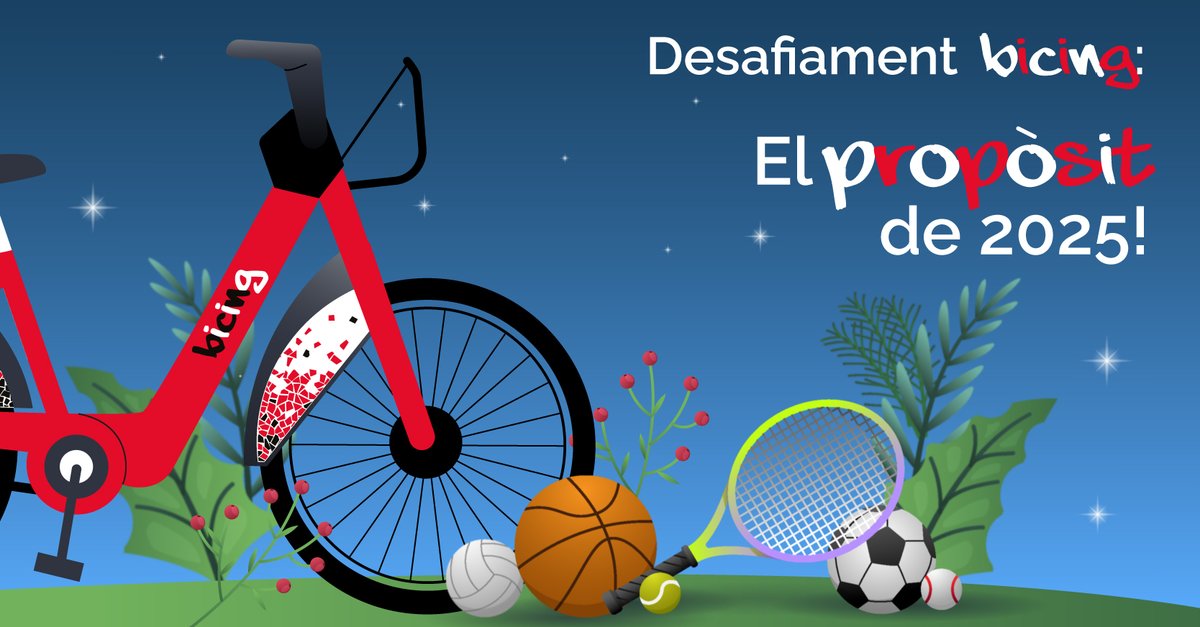 Última setmana! Apunta't al desafiament "El propòsit de 2025" i entra al sorteig de 3 paneres del Bicing! 🌟

Acumula +10 accions a estacions promocionades i inscriu-te aquí: ow.ly/b3gJ50UuSkU

🗓️ Promoció vàlida fins al 12/01/25 (inclòs).
Molta sort 🍀