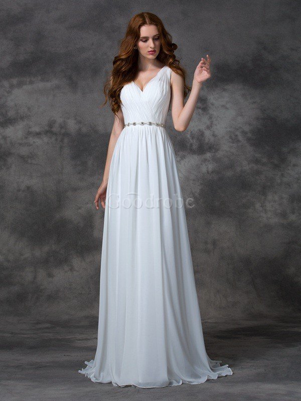 goodrobe90's tweet photo. Robe de mariée longue sans dos avec chiffon v encolure avec perle https://t.co/8pe4y56x0d https://t.co/uQqioKOmcR