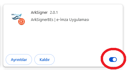 avumutseker's tweet photo. UYAP Beta sürümünde bazı kullanıcılarının her gün karşılaştığı Chrome tarayıcının e-imzayı görmemesi nedeniyle Arksigner programını bilgisayarın her başlatılmasında yeniden kurulması sorununun çözümü;

1) Chrome tarayıcınızı açın.
2) Tarayıcının sağ üst köşesindeki 3 noktaya tıklayın.
3) Açılan menüde uzantılar => Uzantıları Yönet'e tıklayın.
4) Tarayıcıda uzantılar başlıklı bir sekme açılacak olup sekmede Arksigner isimli uzantıyı bulun ve bu uzantının sağ alt köşesinde yer alan gri renkli kutucuğa bir defa tıklayarak mavi duruma getirin.
5) Tarayıcıyı kapatın, PC'yi yeniden başlatın, PC açılınca arksigner programını kurmadan direkt tarayıcıyı açarak e-imzanızın tarayıcı tarafından okunmadığını kontrol edin. PC'de mutlaka Arksigner programı önceden kurulmuş olmalıdır.

Daha çok kullanıcıya ulaşması için paylaşırsanız sevinirim.

Bilginize..