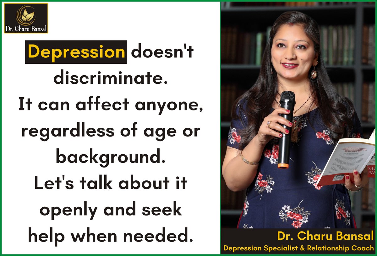 DrCharuLMA's tweet photo. Depression is more than just feeling sad. It's a silent struggle that affects every aspect of life. Let's break the stigma and support those who need it. 💙 🌱#MentalHealthMatters #EndTheStigma #YouAreNotAlone #EndDepression #MentalHealthAwareness #SpeakUp #SupportEachOther #MentalWellness #DepressionAwareness