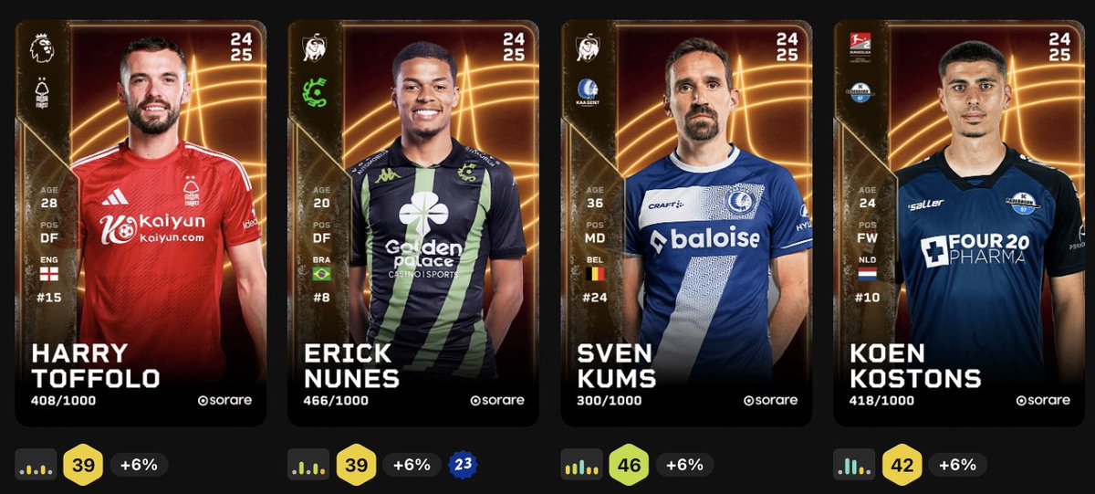 4 card giveaway

Just follow like and repost and you're entered

Will pick the winner at 12pm tomorrow

#Sorare #Soraregiveaway