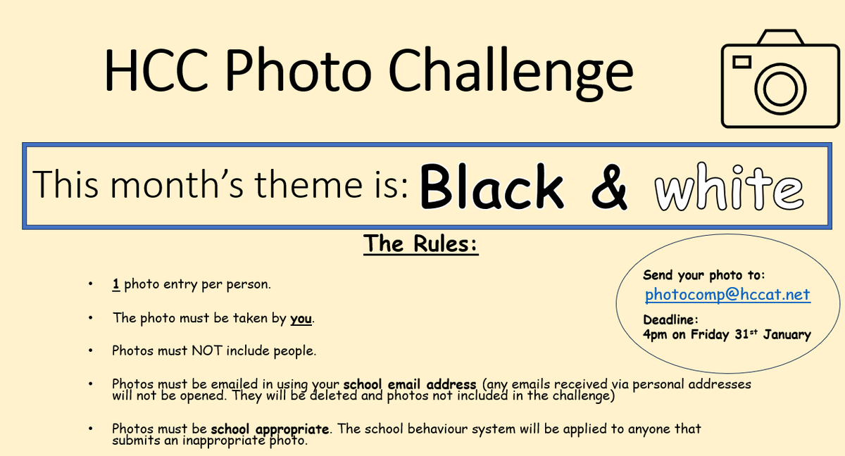 Staff also have the opportunity to vote for their favourite image in the Photo Challenge and selected this spectacular entry by Dylan, 10A as their winner.
Congratulations to Dylan and well done to everyone who entered the competition.
January's theme is 'Black &amp; White'.