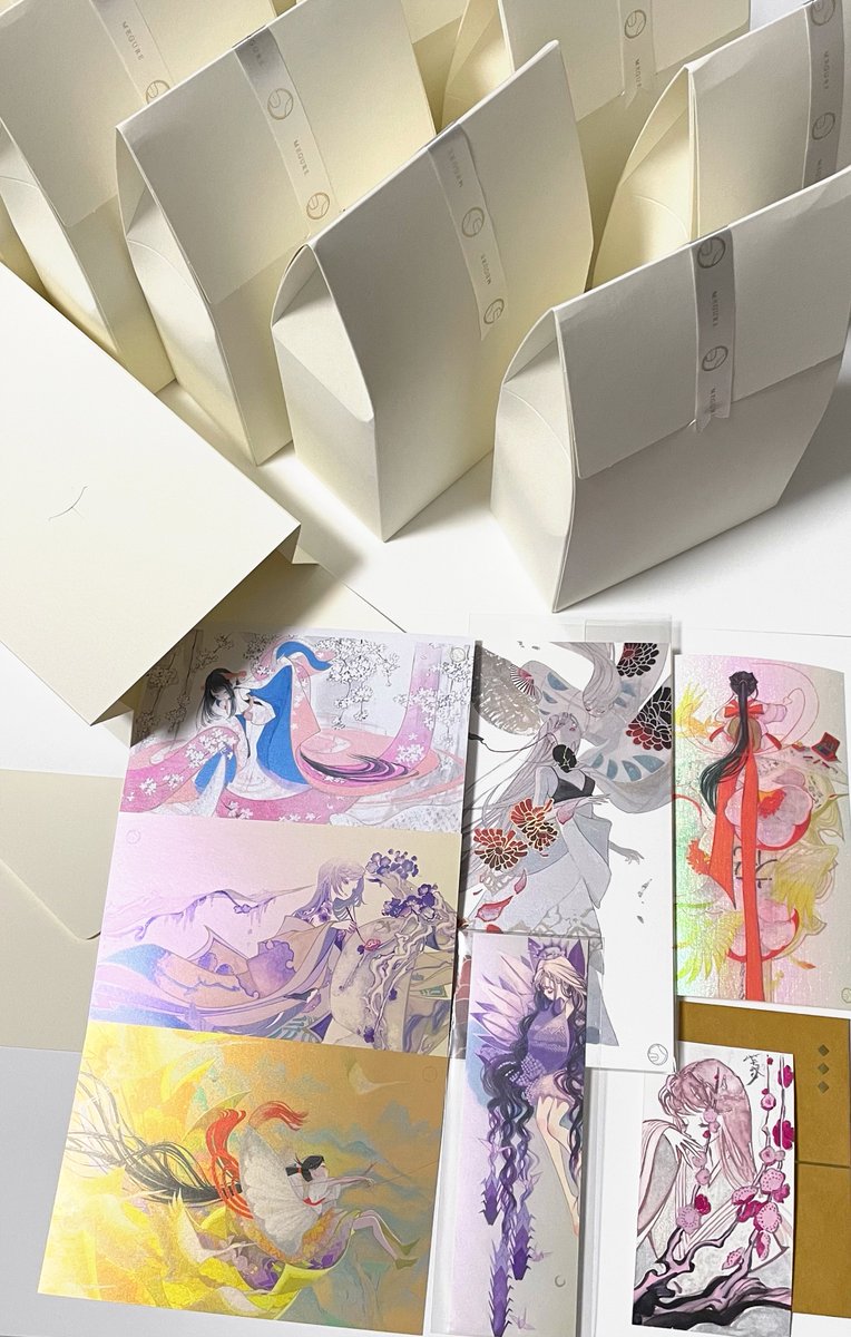 個展 #言の羽 福袋 新作ポストカード4種とB6カード、しおり 個展 #言の羽 福袋 新作ポストカード4種とB6カード、しおり