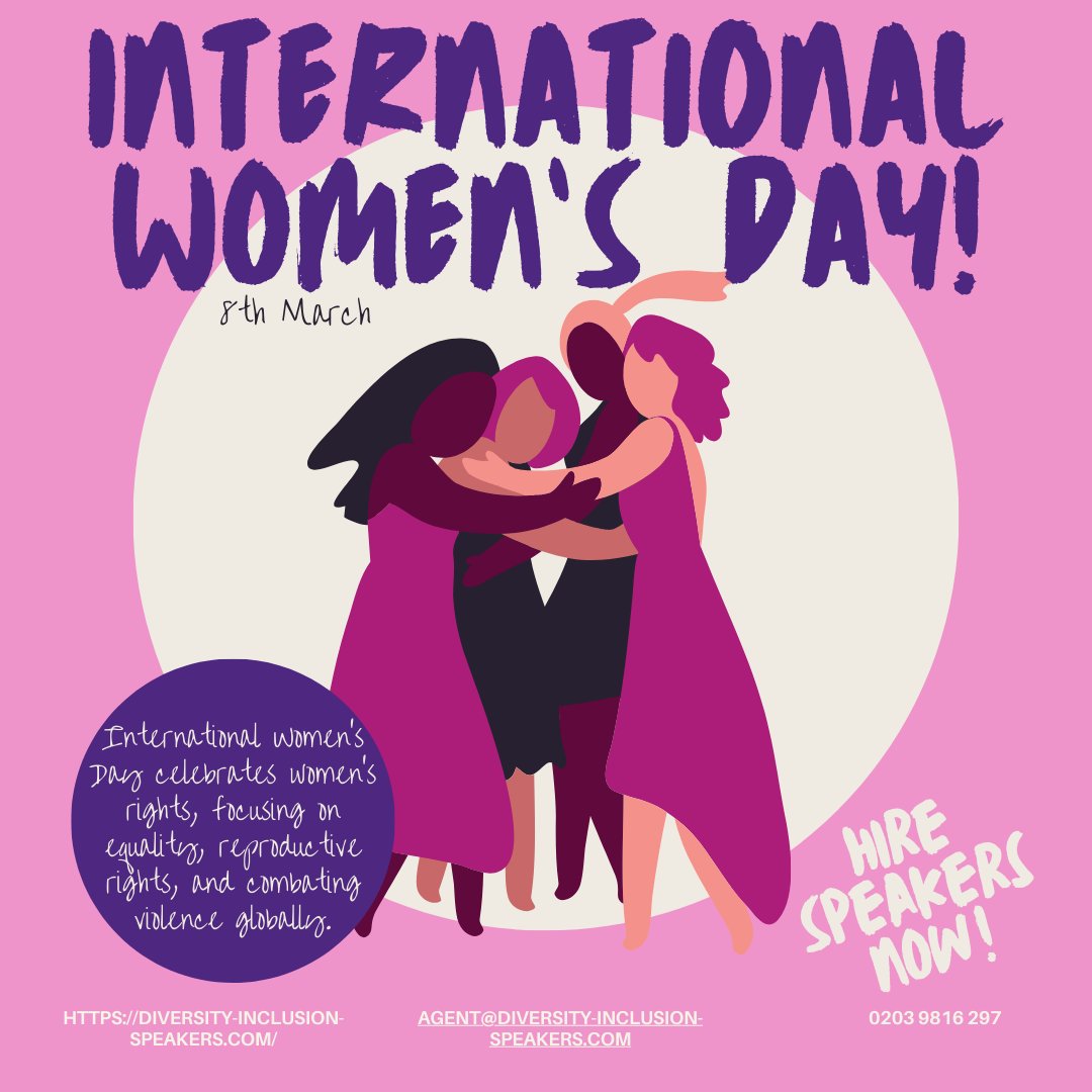 Diversity & Inclusion Speakers Agency (@diversity_agent) on Twitter photo Start planning your 2025 #InternationalWomensDay events now!
Blog: diversity-inclusion-speakers.com/news/top-10-li…
Featured: Dame Inga Beale, <a href="/EllieSimmonds1/">Ellie Simmonds</a>, <a href="/NicolaAdamsOBE/">Nicola Adams</a>, <a href="/KatiePiper_/">Katie Piper OBE</a>, <a href="/theyasminbenoit/">Yasmin Benoit, MSc</a>, <a href="/TheFemaleGreer/">Germaine Greer</a>, <a href="/catherine_mayer/">Catherine Mayer</a>, <a href="/PerrineFarqueUK/">Perrine Farque</a>, Kate Richardson-Walsh & <a href="/cybergeekgirl/">Lisa Ventura MBE FCIIS</a> Start planning your 2025 #InternationalWomensDay events now!
Blog: diversity-inclusion-speakers.com/news/top-10-li…
Featured: Dame Inga Beale, <a href="/EllieSimmonds1/">Ellie Simmonds</a>, <a href="/NicolaAdamsOBE/">Nicola Adams</a>, <a href="/KatiePiper_/">Katie Piper OBE</a>, <a href="/theyasminbenoit/">Yasmin Benoit, MSc</a>, <a href="/TheFemaleGreer/">Germaine Greer</a>, <a href="/catherine_mayer/">Catherine Mayer</a>, <a href="/PerrineFarqueUK/">Perrine Farque</a>, Kate Richardson-Walsh & <a href="/cybergeekgirl/">Lisa Ventura MBE FCIIS</a>