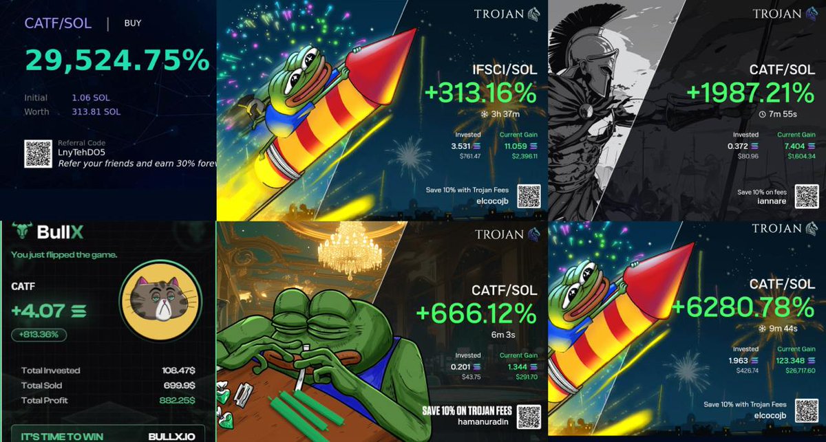 In the last couple of days, our holders have made more than 500 SOL with just one play 🫵🏻🪖