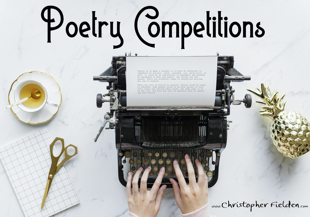 The fifth of my #writingcompetition list New Year updates is for the #poets ✍️ Find details of 131 #poetrycompetitions and 5 other #poem contest list providers 🥳 christopherfielden.com/short-story-ti…