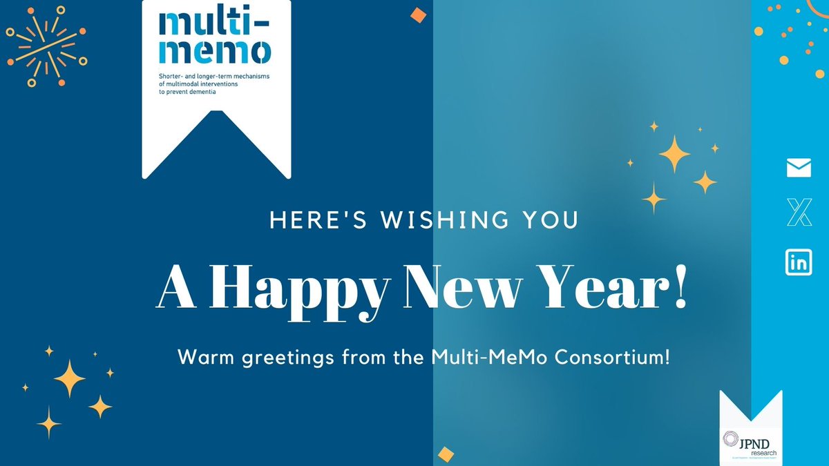 Multi-MeMo (@multi_memo) on Twitter photo 🌟Happy New Year from the <a href="/Multi_MeMo/">Multi-MeMo</a> team!
As we step into 2025, we're excited to continue our journey towards multimodal interventions for the prevention of #dementia with progress and fruitful collaborations! Stay connected💡
⁉️multi-memo.eu 🌟Happy New Year from the <a href="/Multi_MeMo/">Multi-MeMo</a> team!
As we step into 2025, we're excited to continue our journey towards multimodal interventions for the prevention of #dementia with progress and fruitful collaborations! Stay connected💡
⁉️multi-memo.eu