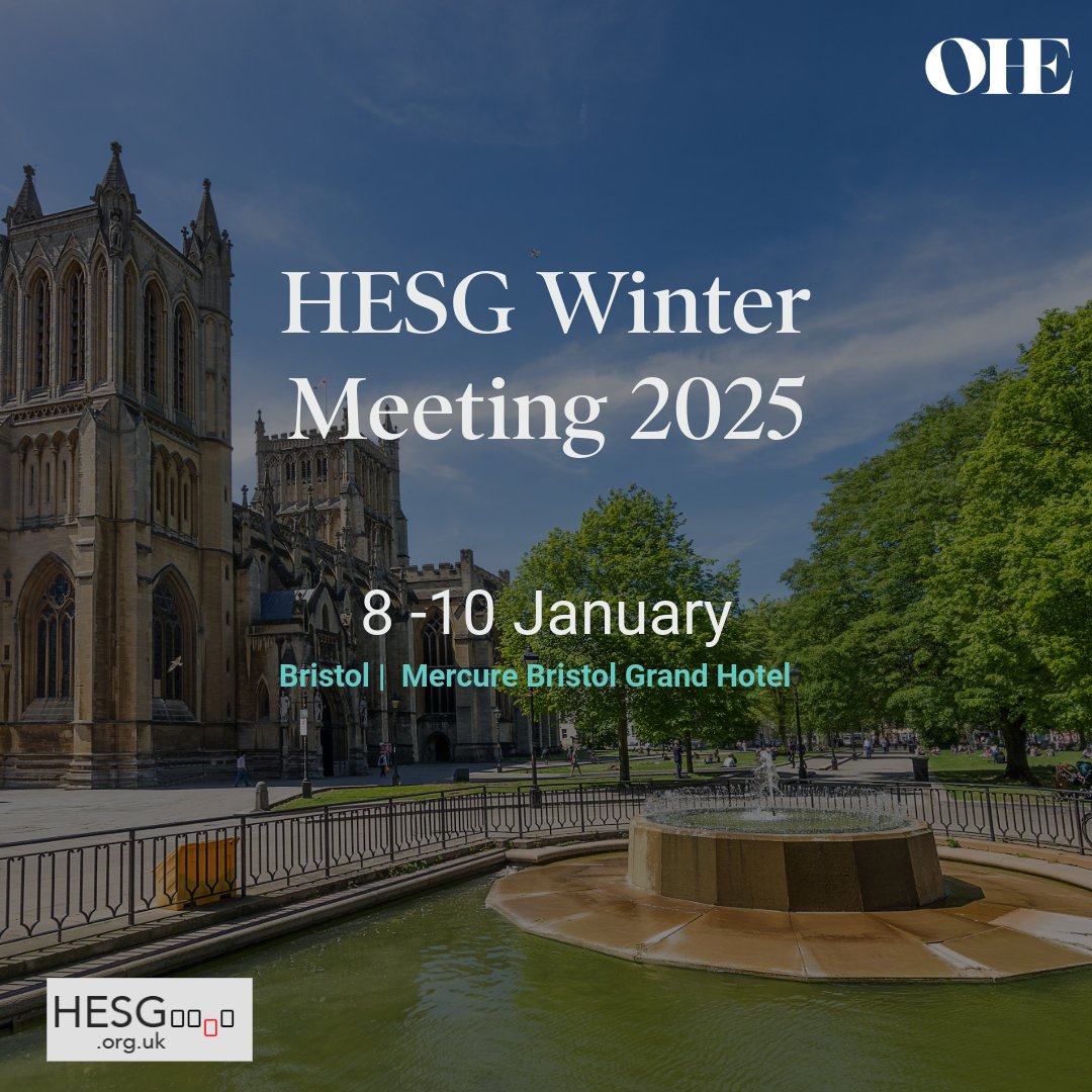 Office of Health Economics (@ohenews) on Twitter photo ✈️The first stop is Bristol! Meet the OHE team at the Mercure Bristol Grand Hotel during the HESG Winter Meeting 2025, from 8-10 January. Join <a href="/JofreBonet/">M Jofre-Bonet</a> and <a href="/ChrisSampson87/">Chris Sampson</a> during various panel sessions. Find out more: hesg.org.uk/meetings/winte… ✈️The first stop is Bristol! Meet the OHE team at the Mercure Bristol Grand Hotel during the HESG Winter Meeting 2025, from 8-10 January. Join <a href="/JofreBonet/">M Jofre-Bonet</a> and <a href="/ChrisSampson87/">Chris Sampson</a> during various panel sessions. Find out more: hesg.org.uk/meetings/winte…