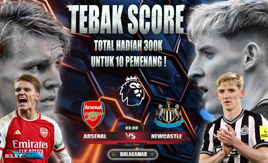 BolacamarVIP's tweet photo. 🚨EVENT TEBAK SCORE BOLACAMAR🚨
Arsenal  VS Newcastle United
⚡️ English Premier League⚡️

Berhadiah total Rp300 ribu untuk 10 Pemenang!!!
Contoh : Arsenal  (1) VS (2)  Newcastle United
Syarat :
- Follow @BolacamarVIP
- RT & Like tweet ini
- Jangan lupa Hashtag #BolacamarVIP #Eventtebakscorebolacamar
- Tidak boleh ada kesamaan IP, Jika terdeteksi, maka Hadiah akan di batalkan.