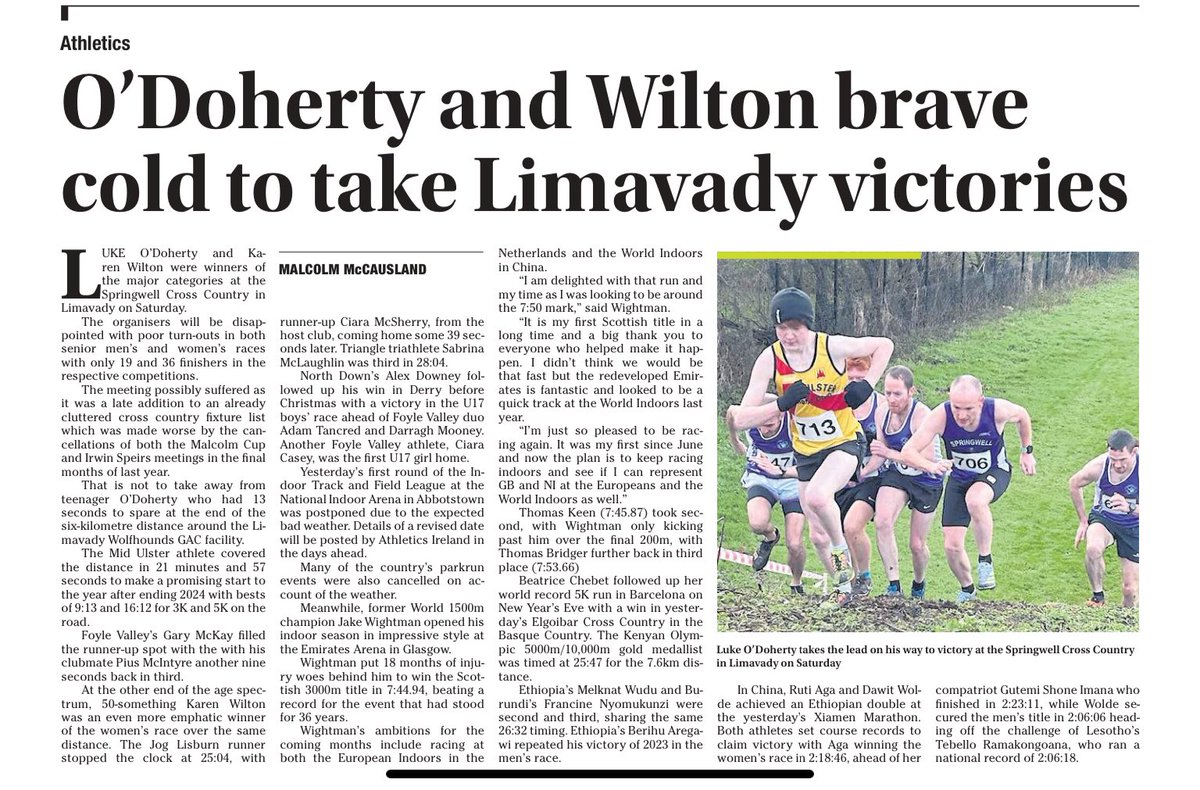 <a href="/LougheryColin/">Colin Loughery</a> <a href="/MidUlsterAC/">Mid Ulster Athletic Club</a> <a href="/SpringwellRC/">Springwell Runners</a> <a href="/AthleticsNI/">Athletics NI</a> <a href="/derrypost/">County Derry Post</a> <a href="/FoyleValleyAC/">FoyleValleyAC</a> <a href="/nacunnaclg/">Limavady Wolfhounds GAC</a>