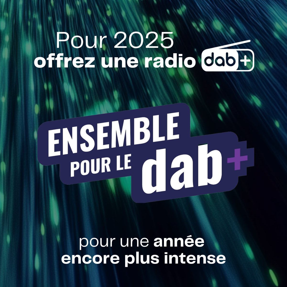 Ensemble pour le DAB+ tweet media