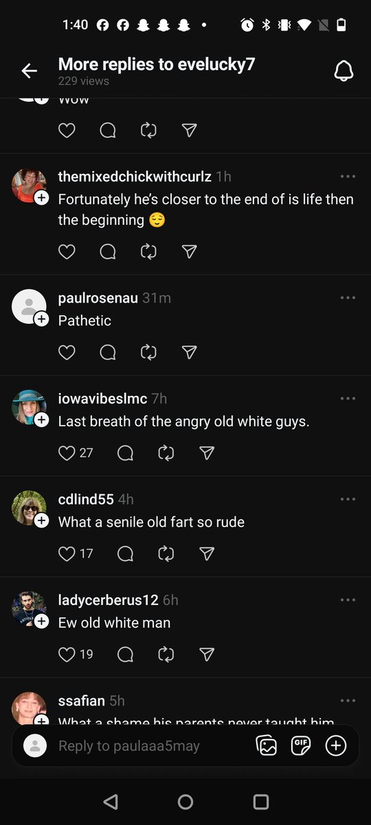 Reverend_Cook's tweet image. This is just some of the comments from the left cause he didn't shake the VP hand. This is just some of the tamer ones. No wonder we are all so divided. Get over yourself Before you attack me just know I think our entire system needs an overhaul If you want a discussion hit me up