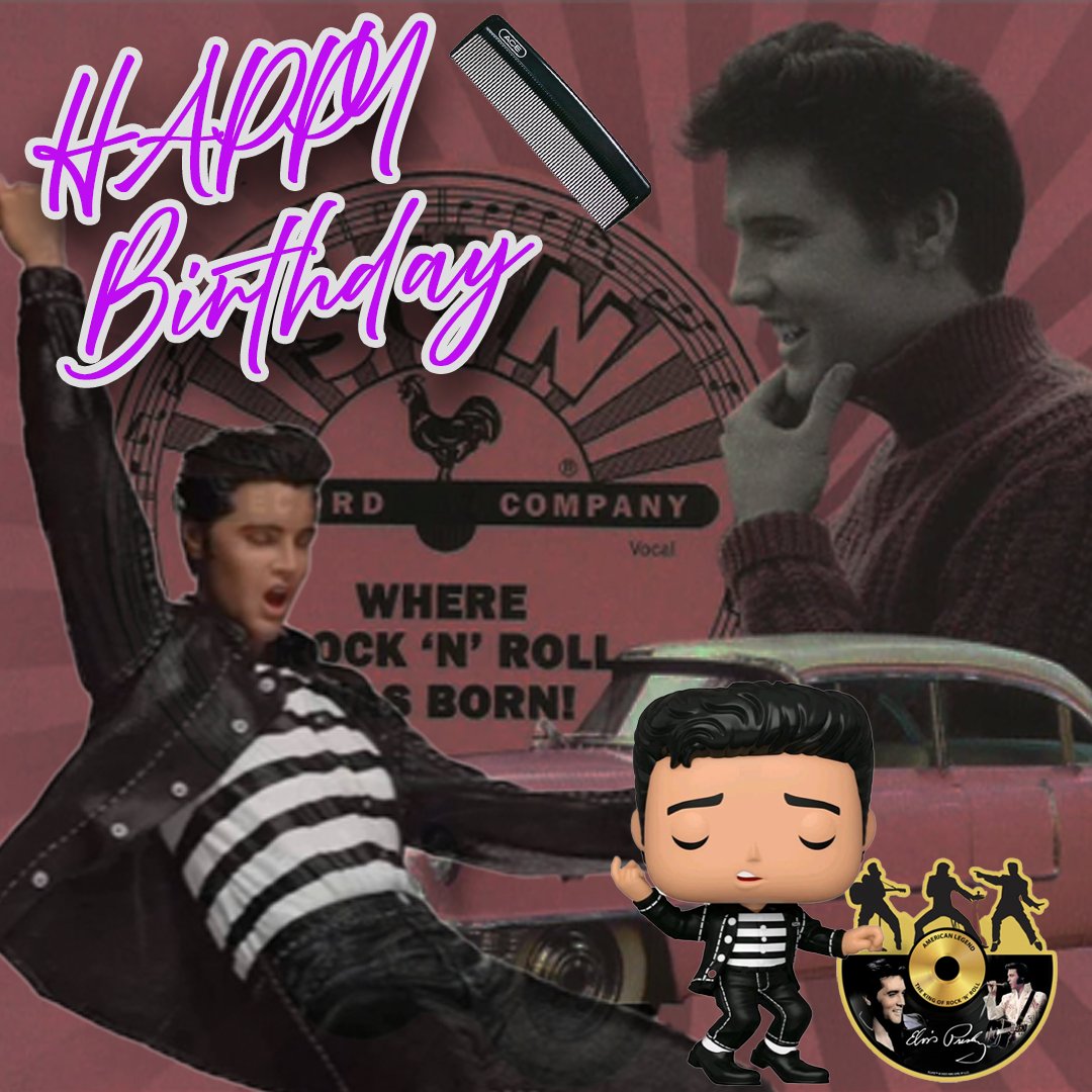 LMTsince1985's tweet photo. 🎂今日はキングの生誕日🎂
1月8日の本日 生誕90周年👏👏

また、我々エルヴィス &amp; ロカビリー専門店 
LOVE ME TENDERもオープン40周年を迎えました🕺

2025
多くの世代にエルヴィスと共に刺激を与えていける
年にしていきたいですね、、🚗

#エルヴィス・プレスリー #ElvisPresley #ロカビリー https://t.co/VgNhVQoMPJ