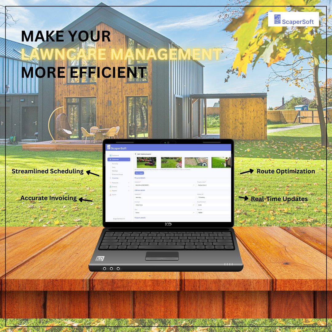 scapersoft's tweet image. Streamline your lawn care business with @scapersoft🌿 
Efficient scheduling, accurate invoicing, route optimization, and real-time updates—all in one tool. 
Save time, cut costs, and grow your business! 💼🚛 

#LawnCare #Efficiency #ScaperSoft