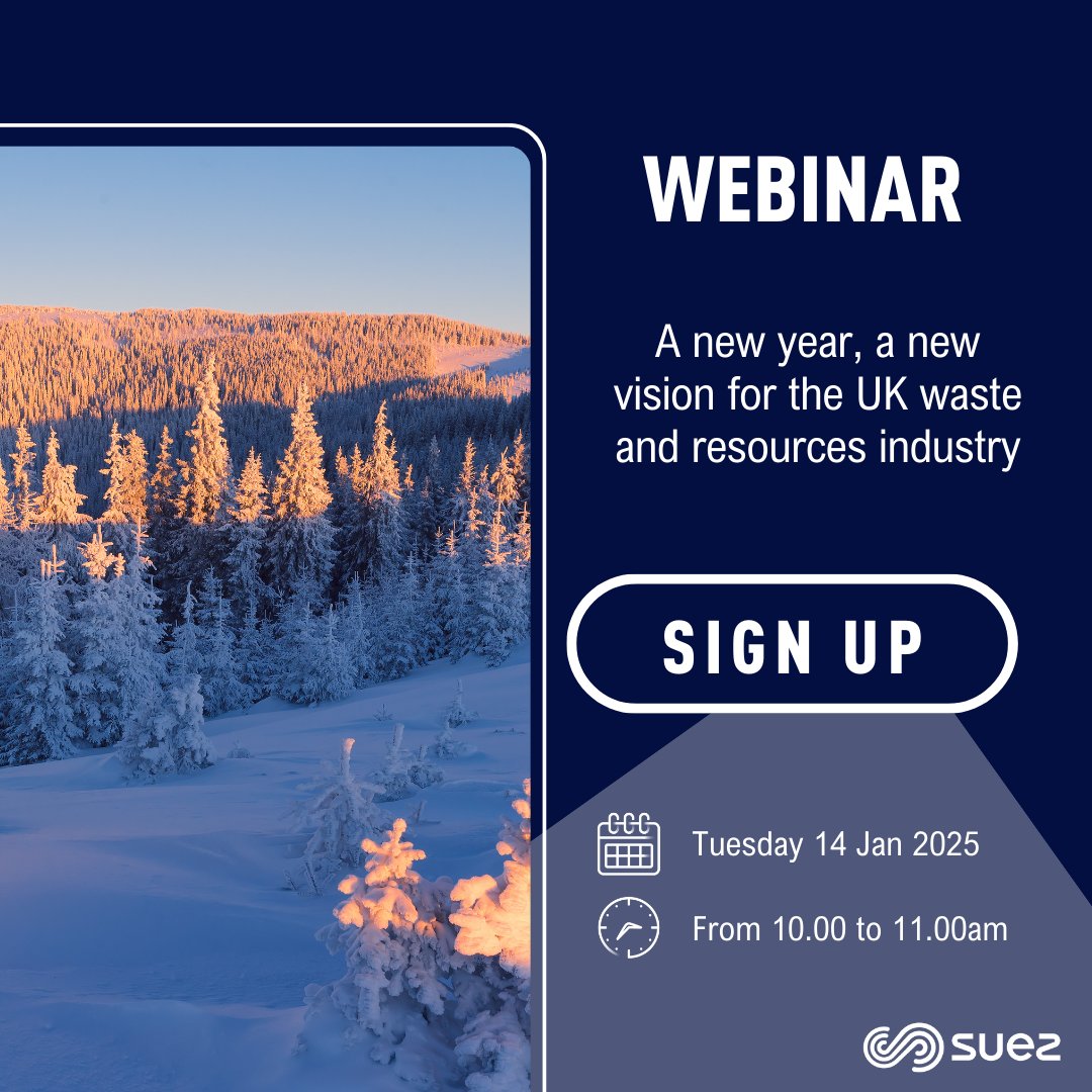 Join our first #webinar of 2025 as our expert panel discuss what's in store for the #waste and resources industry this year. 

This session will highlight upcoming reforms and also reflect on how the sector can drive progress toward a more #sustainable future - one that delivers