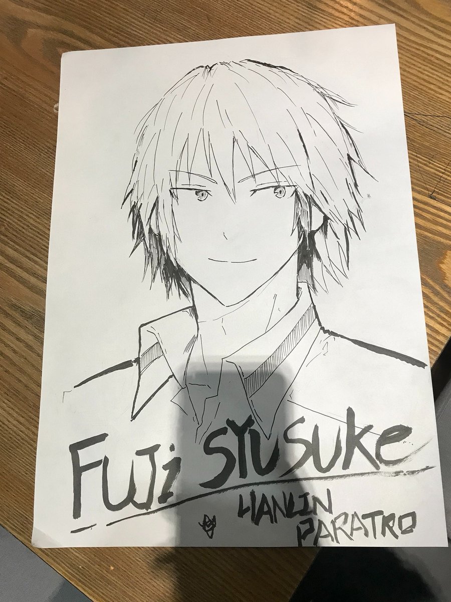 HanlinParatro's tweet photo. 今日の不二先輩

Im a true yaoi guy, but I havent drawn on paper for such a long time. The face shape seems a bit odd, but I cant fix it anymore.
俺は本物の腐男子だ。でも、紙に絵を描くのは本当に久しぶりだ。顔の形が少しおかしい気がするけど、もう直せない https://t.co/4C1q2tgfFj