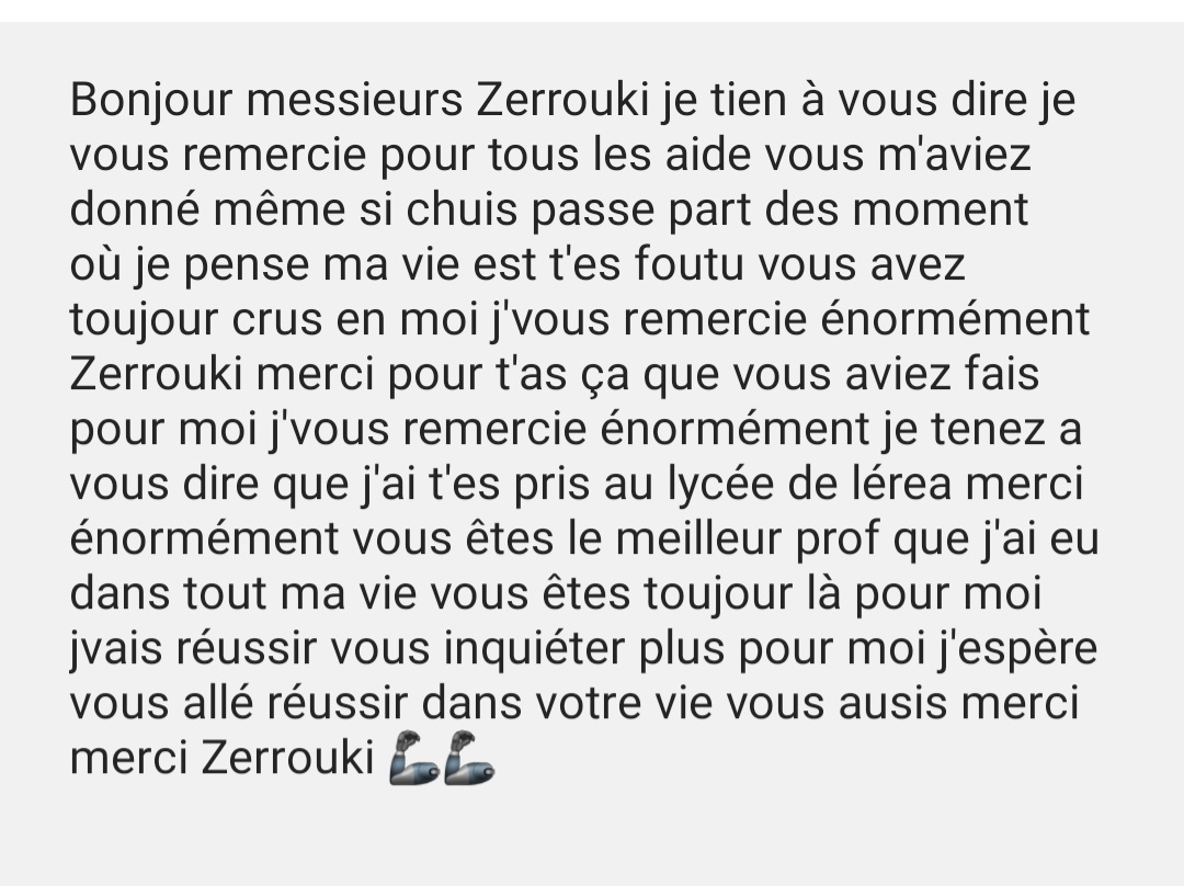 rachidowsky13's tweet photo. Je ne partage pas ce message avec vous pour me saucer mais juste pour vous dire que si je soûle tout le monde ici avec des demandes de stages, c'est parce que je sais que ça peut changer des vies. Le gosse est pris en metallerie 🙏🙌🙌 https://t.co/Y2MYR8OuCO